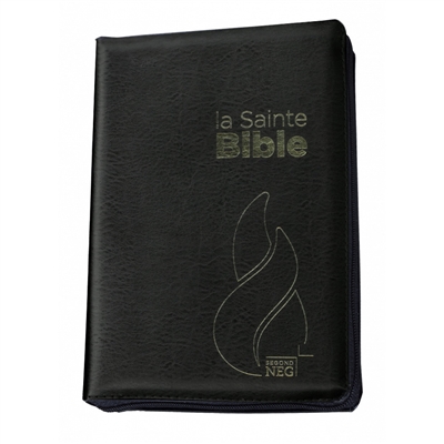 La sainte Bible : Segond NEG : compacte, fibrocuir noir