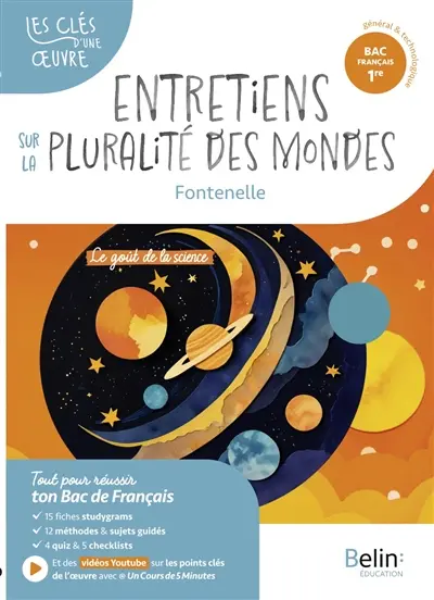 Entretiens sur la pluralité des mondes, Fontenelle : parcours le goût de la science : bac français 1re général & technologique