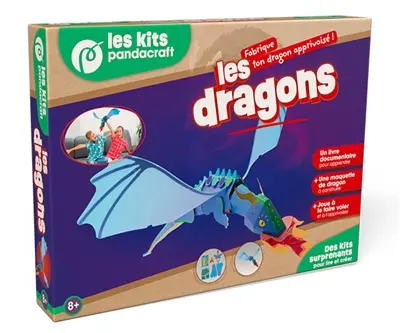 Les dragons : Kit Pandacraft dès 8 ans : Fabrique ton dragon apprivoisé !