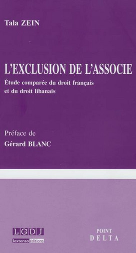 L'exclusion de l'associé : étude comparée du droit français et du droit libanais
