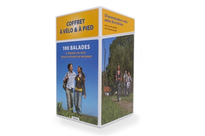 Coffret 100 balades à pied et à vélo : à travers les paysages de Belgique