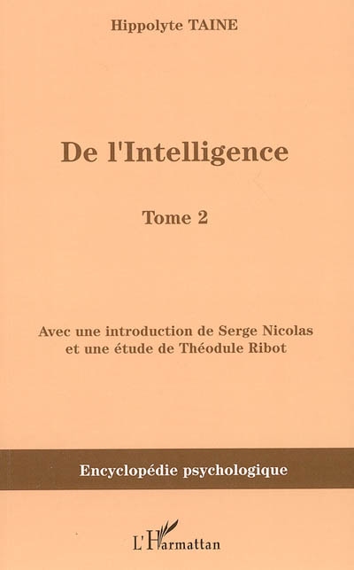 De l'intelligence (1870). Vol. 2
