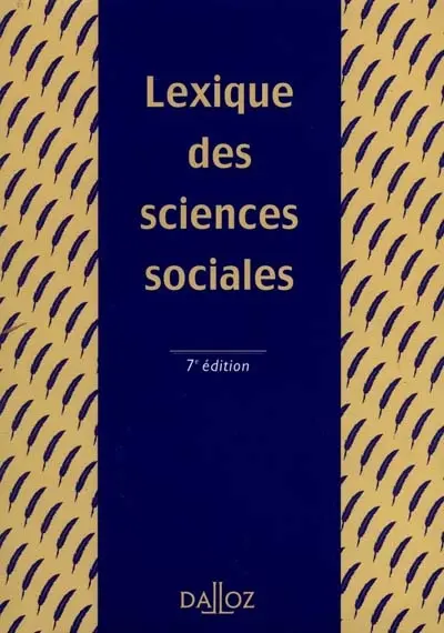 Lexique des sciences sociales