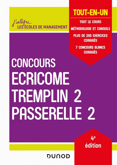 Concours Ecricome Tremplin 2, Passerelle 2 : tout-en-un