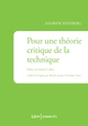Pour une théorie critique...
