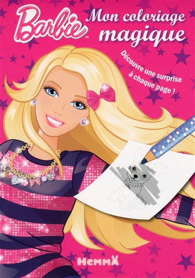 Barbie, mon coloriage magique