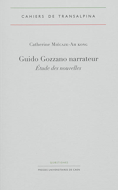 Guido Gozzano narrateur : étude des nouvelles