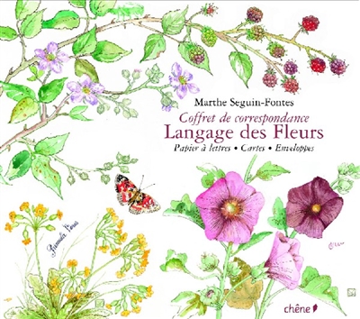 Coffret de correspondance : langage des fleurs