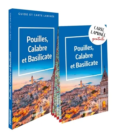 Pouilles, Calabre et Basilicate : guide et carte laminée
