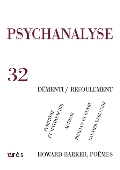 Psychanalyse, n° 32