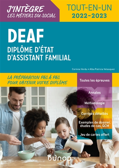 DEAF, diplôme d'Etat d'assistant familial : tout-en-un 2022-2023