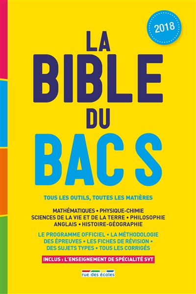 La bible du bac S 2018 :...