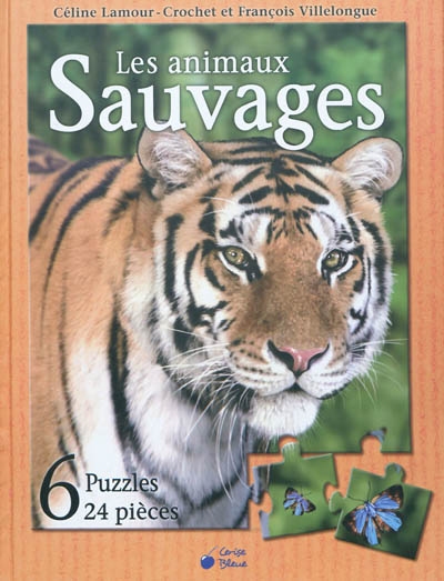 Les animaux sauvages : 6 puzzles 24 pièces
