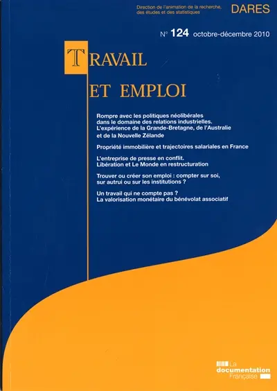 Travail et emploi, n° 124