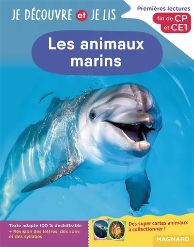 Les animaux marins : premières lectures, fin de CP et CE1