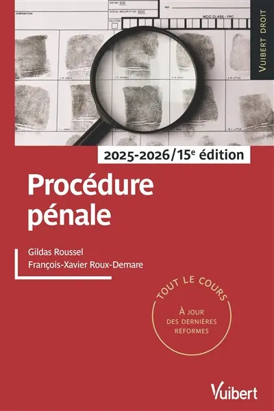 Procédure pénale : 2025-2026