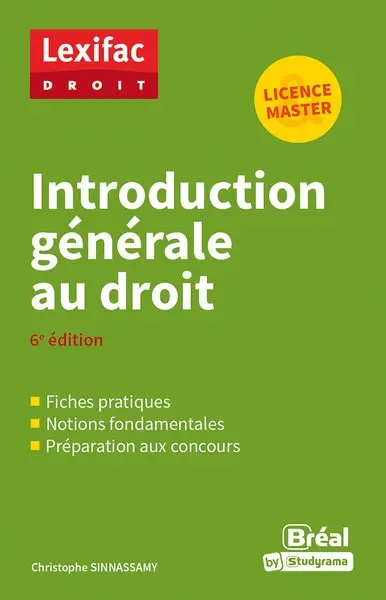 Introduction générale au droit : licence & master