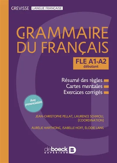 Grammaire du français : FLE A1-A2, débutant Grammaire du français : FLE A1-A2, débutant