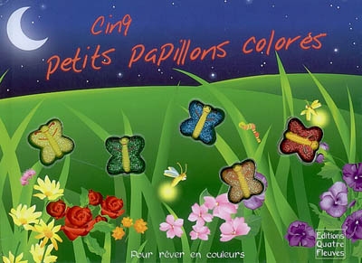 Cinq petits papillons colorés
