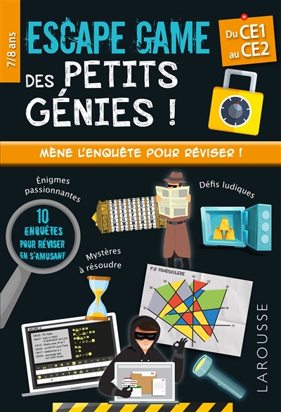 Escape game des petits génies !, du CE1 au CE2, 7-8 ans