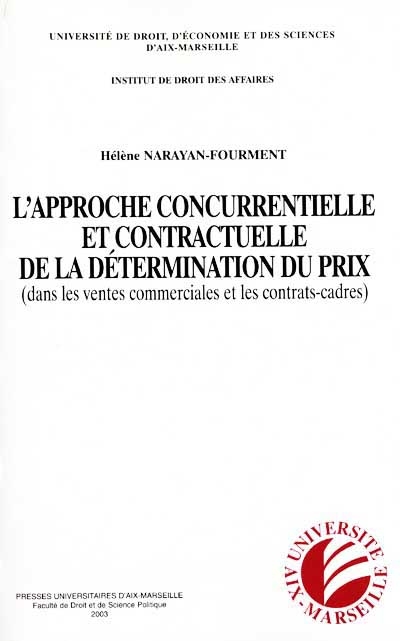 L'approche concurrentielle...
