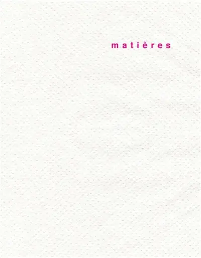 Matières, n° 12. Retour à la normalité ?