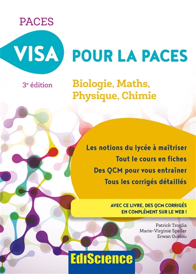 Visa pour la Paces : biologie, maths, physique, chimie