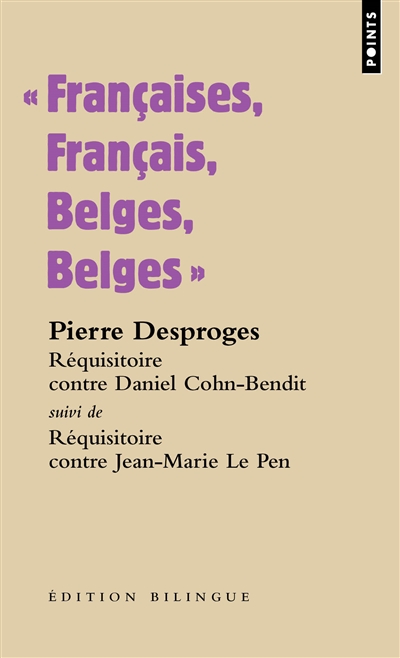 Françaises, Français, Belges, Belges