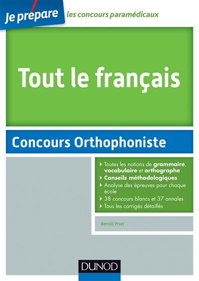 Tout le français : concours orthophoniste