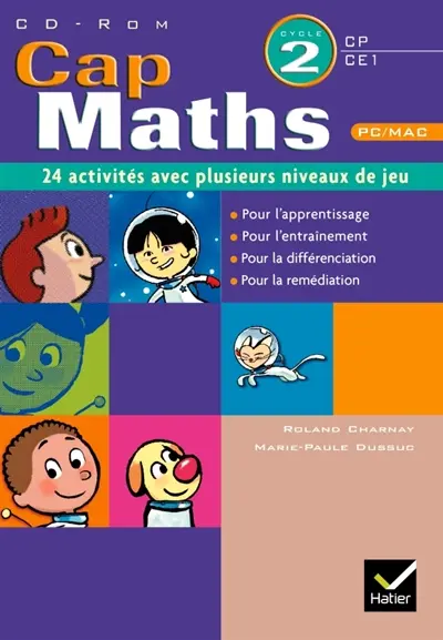 Cap maths CP-CE1, cycle 2 : 24 activités avec plusieurs niveaux de jeu
