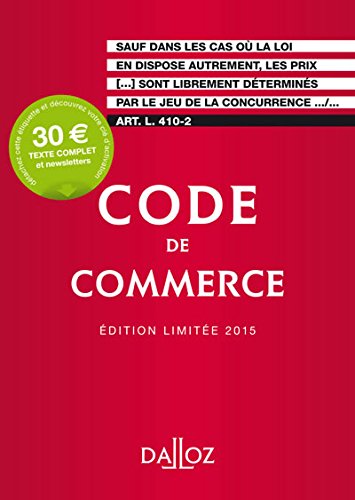 Code de commerce 2015