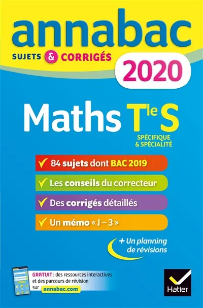 Maths terminale S, spécifique & spécialité : 2020