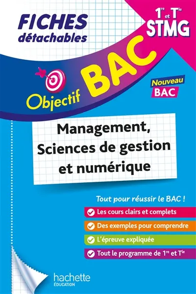 Management, sciences de gestion et numérique, 1re et terminale STMG : fiches détachables : nouveau bac