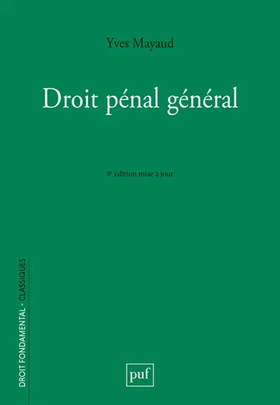 Droit pénal général