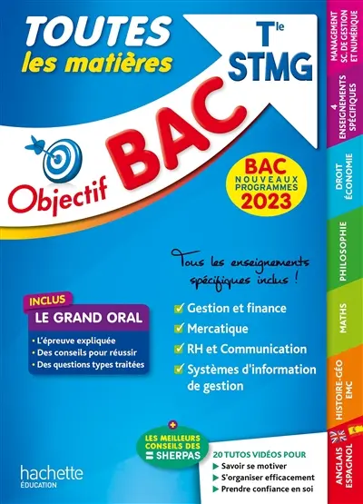 Toutes les matières terminale STMG : bac 2023, nouveaux programmes