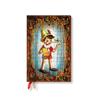 Agenda Civil 2027 Carlo Collodi, Pinocchio Mini Souple Semainier HOR Paperblanks