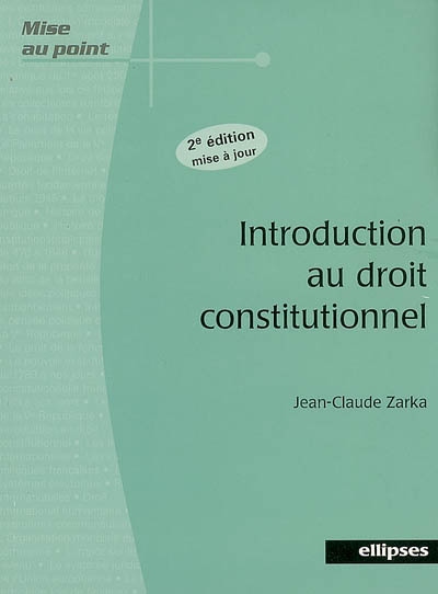 Introduction au droit constitutionnel