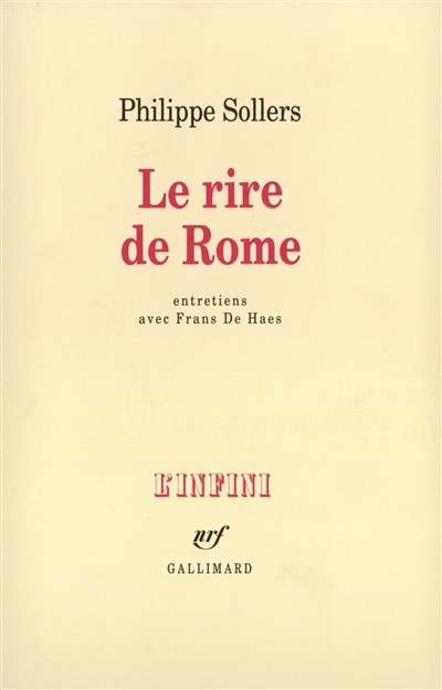 Le Rire de Rome : entretiens avec Frans de Haes