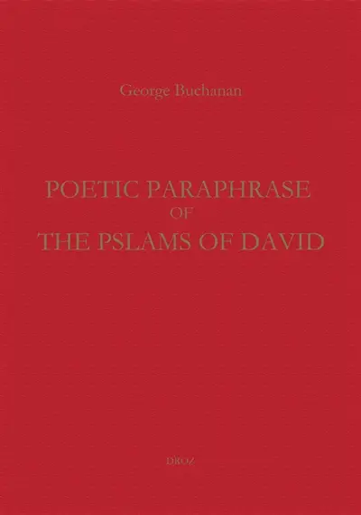 Poetic paraphrase of the Psalms of David