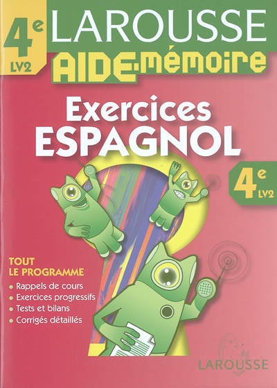 Exercices espagnol 4e LV2 : tout le programme