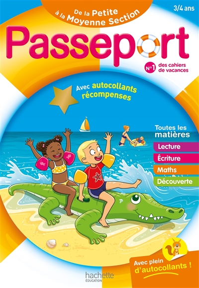 Passeport maternelle de la petite à la moyenne section, 3-4 ans : toutes les matières