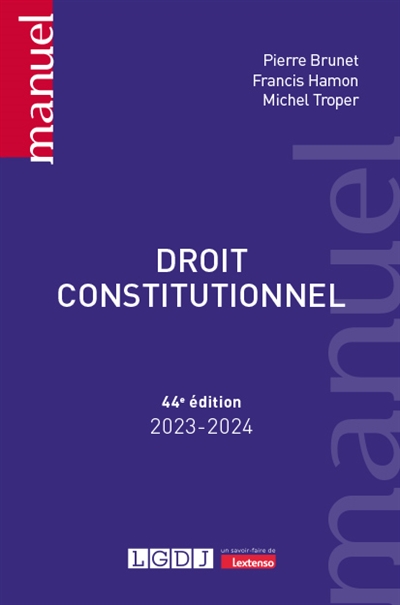 Droit constitutionnel : 2023-2024
