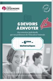 Mathématiques 6e : 6 devoirs à envoyer à la correction individuelle par nos professeurs de l'Education nationale