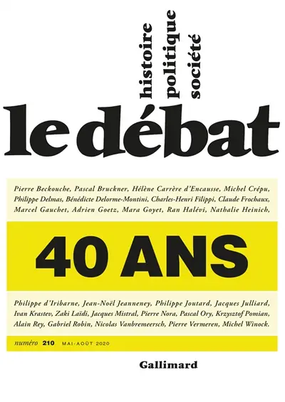 Débat (Le), n° 210. 40 ans