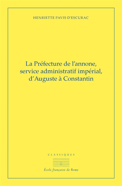 La préfecture de l'annone,...