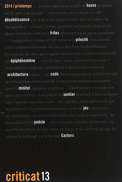 Criticat, n° 13