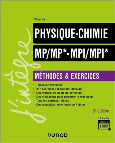 Physique chimie MP, MP*, MPI, MPI* : méthodes & exercices