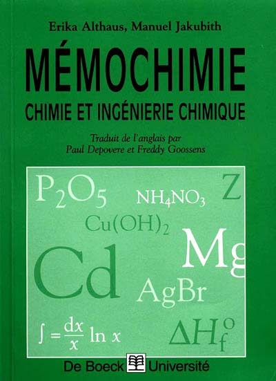 Mémochimie : chimie et...