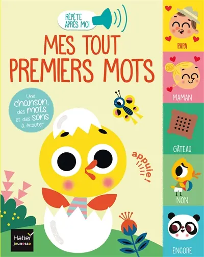 Mes tout premiers mots : une chanson, des mots et des sons à écouter