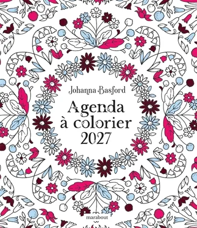 Agenda à colorier Johanna Basford 2027
